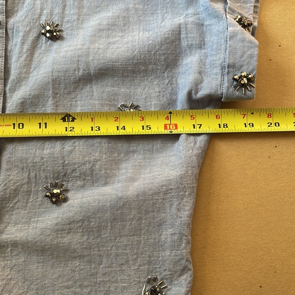 Cropped top from Dex in 100% cotton. Pale blue colour. Size US S - Picture 4 of 8